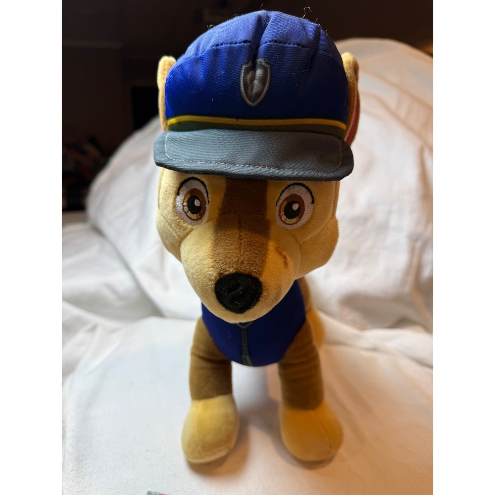 Nickelodeon Paw Patrol Chase Plush Toy‎ Blue Police Hat